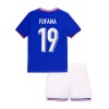 Officiële Voetbalshirt + Korte Broek Frankrijk Fofana 19 Thuis EK 2024 - Kids